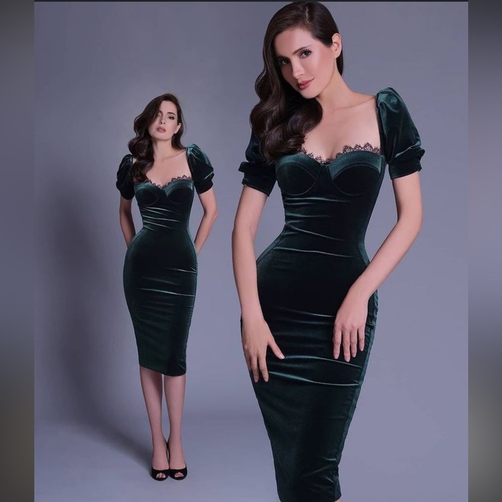 🛑Poem Bangkok velvet dress